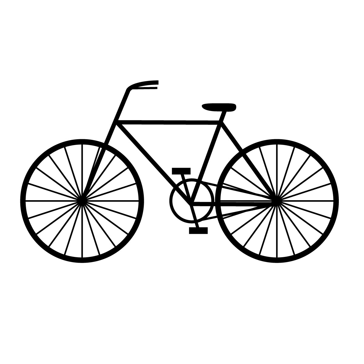 自転車横向きにイラスト